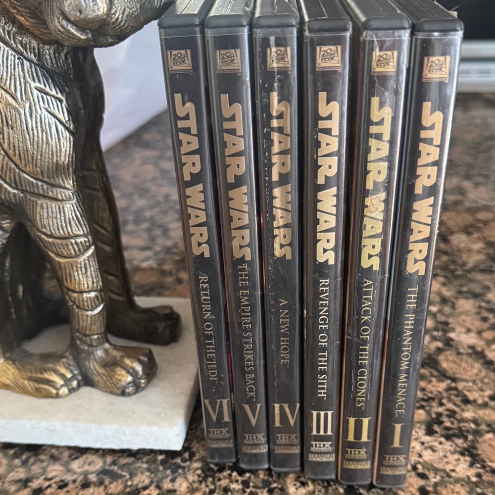 Star Wars DVD Collection with Gold and Black 6 DVD set